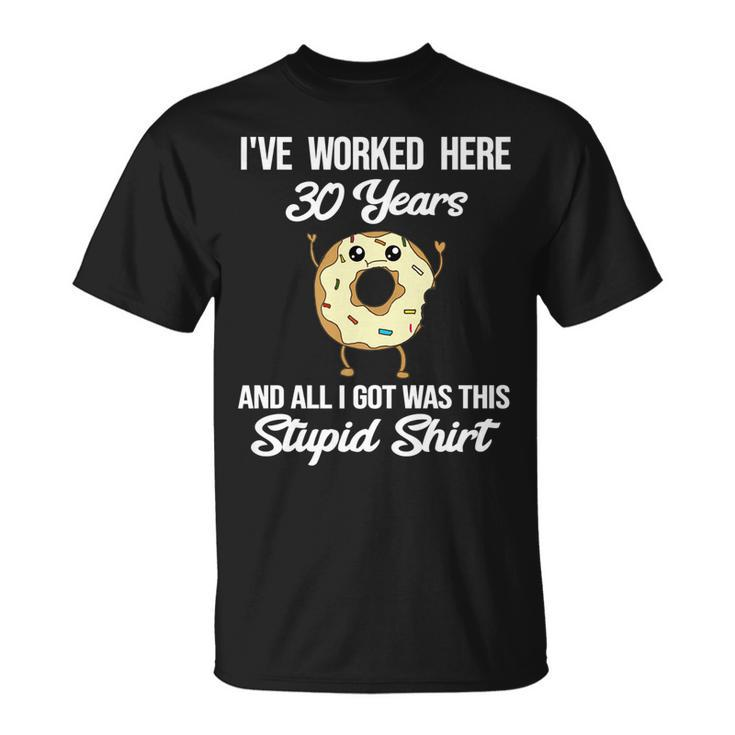 30 Year Work Anniversary Co-Worker Employee 30Th Anniversary T-shirt