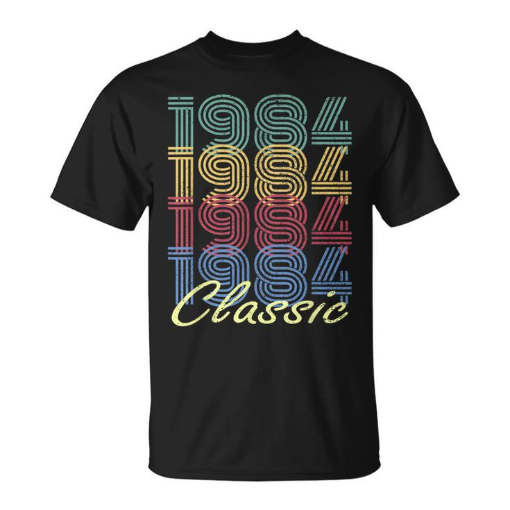 35Th Birthday Gift Vintage 1984 Born In 1984  Classic Unisex T-Shirt