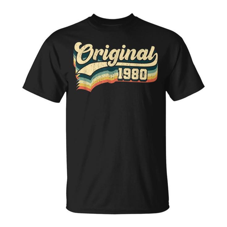 42 Geburtstag Geschenk Original Männer Frauen Jahrgang 1980 T-Shirt