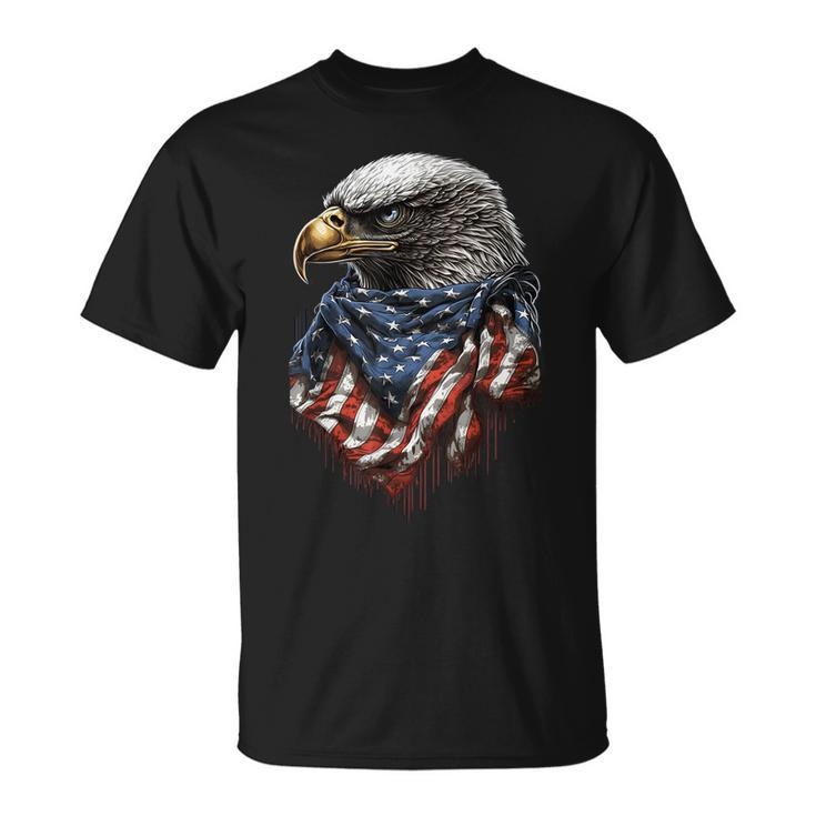 4Th Of July Bald Eagle American Us Flag Country 4Th Of July Unisex T-Shirt