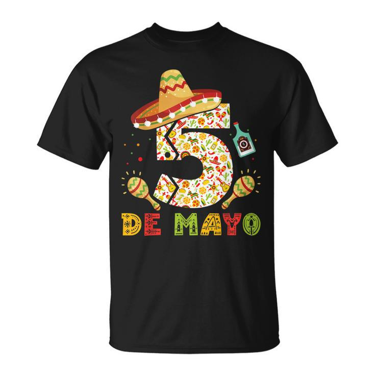 5 De Mayo Fiesta Party Mexican Fiesta Sombrero  Unisex T-Shirt