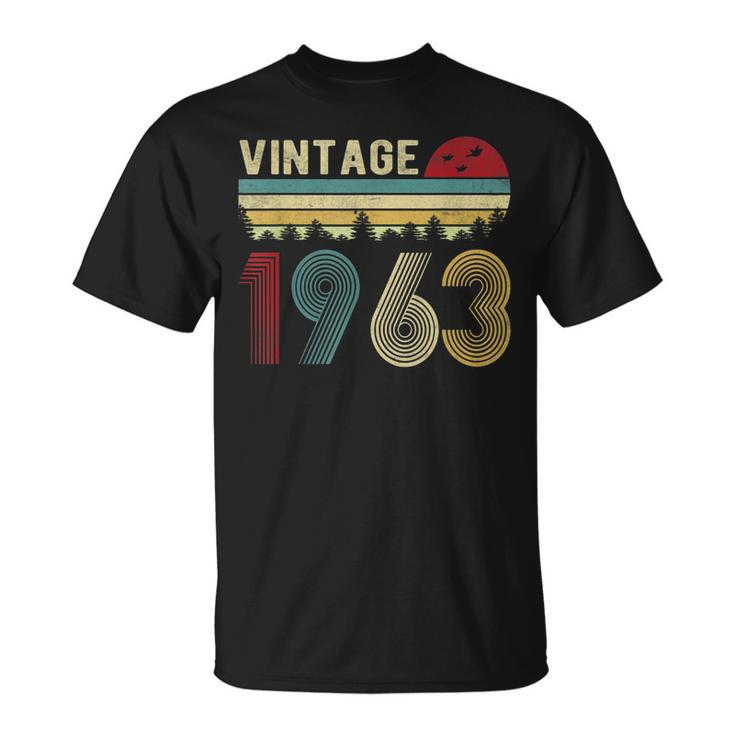 60 Year Old Vintage 1963 Made In 1963 60Th Birthday V2T-shirt