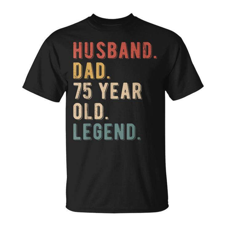 Mens 75Th Birthday Decoration Husband Vintage Dad 1948 T-Shirt