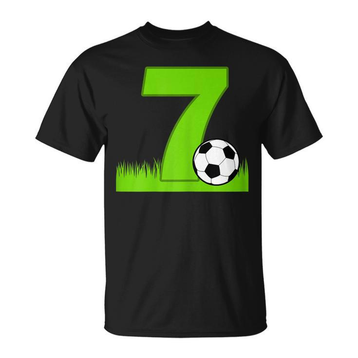 7Th Birthday Soccer  For 7 Years Old Unisex T-Shirt