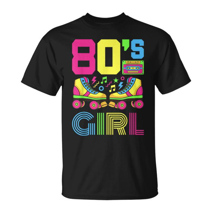 80S Girl 1980S Fashion Theme Party Outfit Eighties Costume  Unisex T-Shirt
