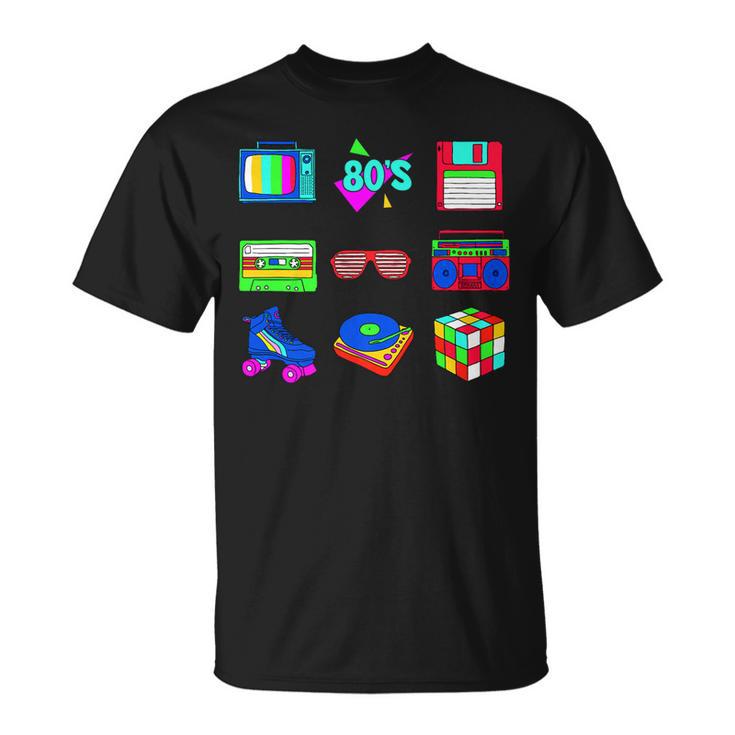 80S Party Theme Party Outfit Costume Vtge Retro Tshirt