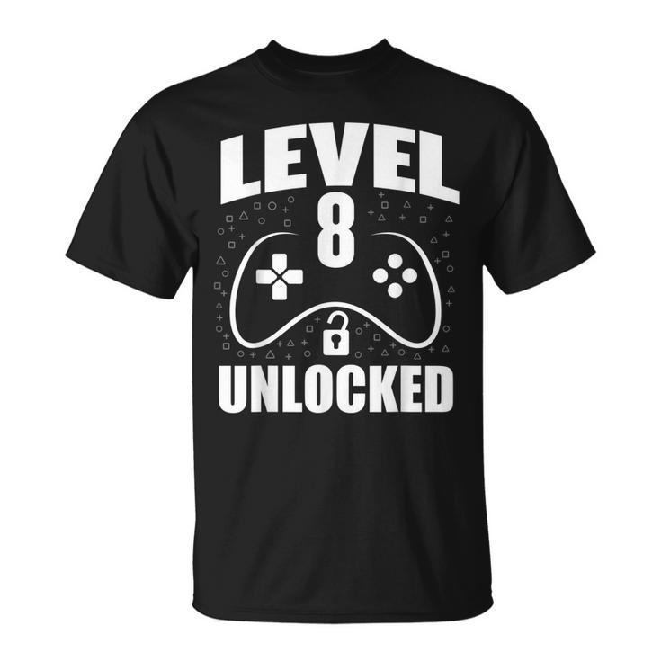 8Th Birthday Gaming Gamer 8 Years Old Bday  Unisex T-Shirt