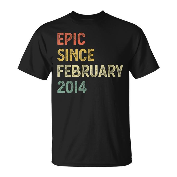 9 Years Old Boys Girls Epic Since February 2014  Unisex T-Shirt