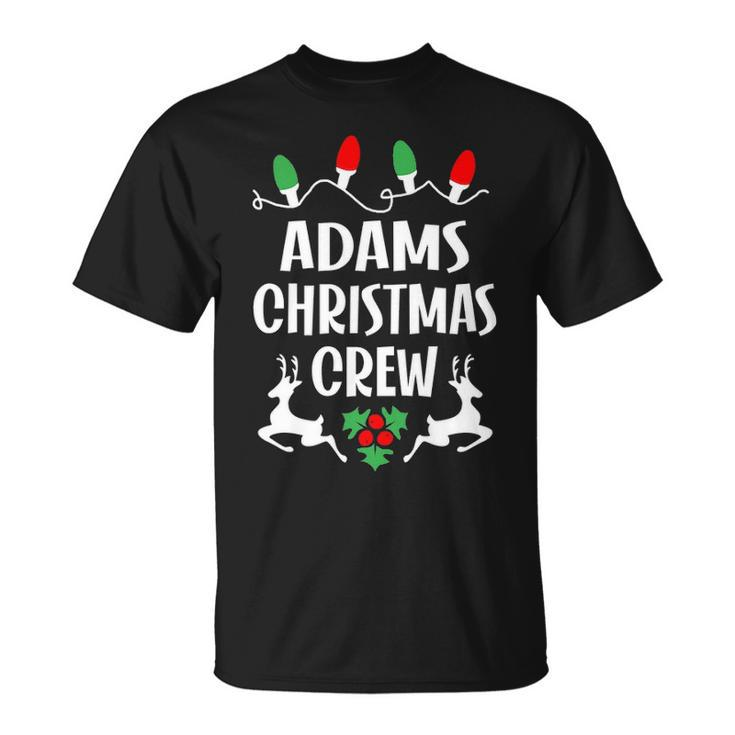 Adams Name Gift Christmas Crew Adams Unisex T-Shirt