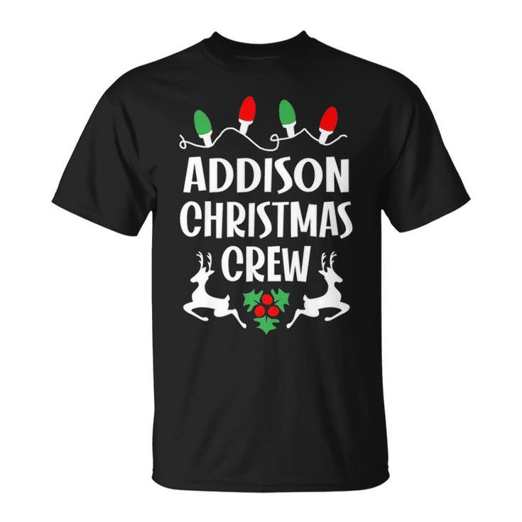 Addison Name Gift Christmas Crew Addison Unisex T-Shirt