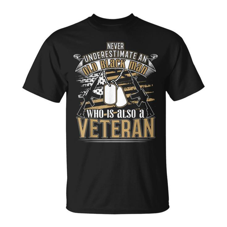 African American Military Veteran Black History T-shirt