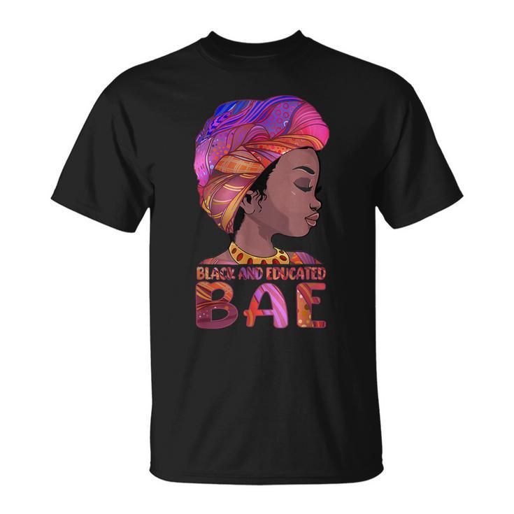 African Queen Girls Bae Black Educated Black History Month T-Shirt