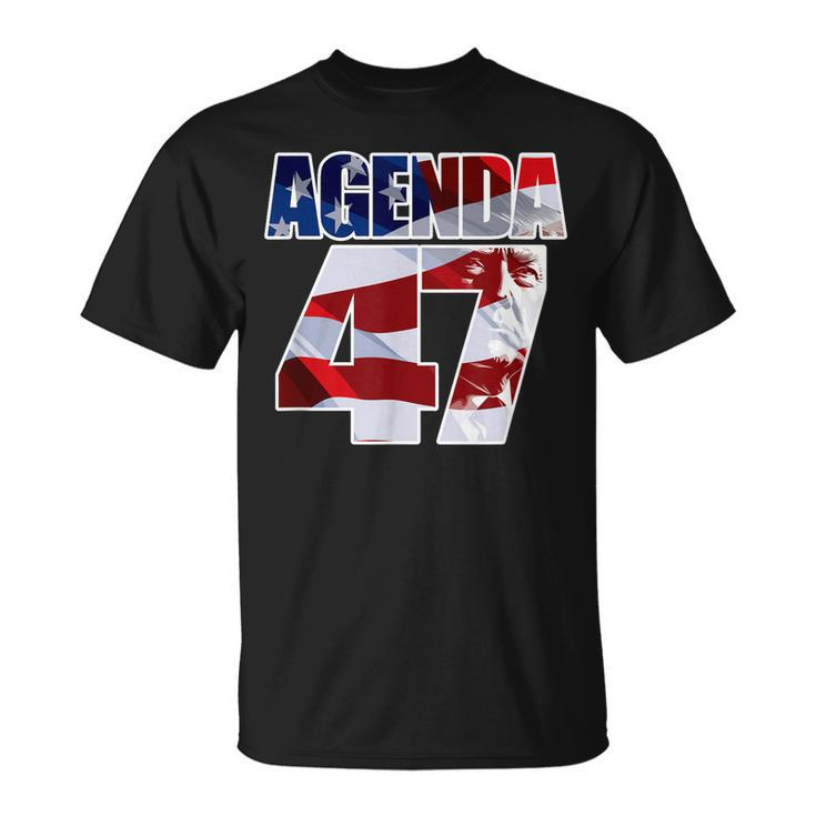 Agenda 47 Patriotic Trump Re-Election Campaign Design  Unisex T-Shirt