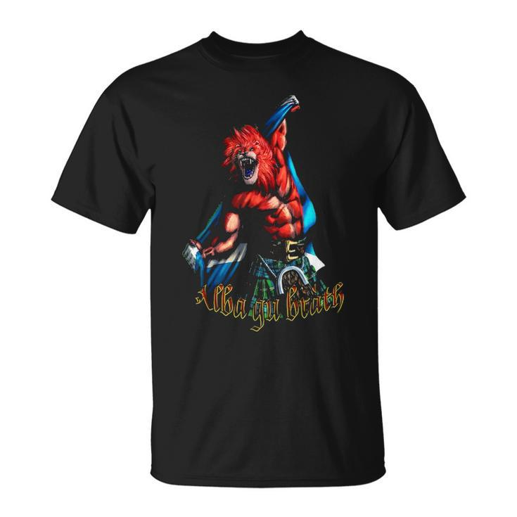 Alba Gu Brã Th Scottish Lion Unisex T-Shirt