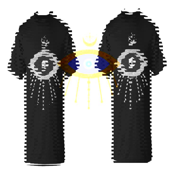 All Seeing Evil Eye Yellow Eyelashes Curse Protection Unisex