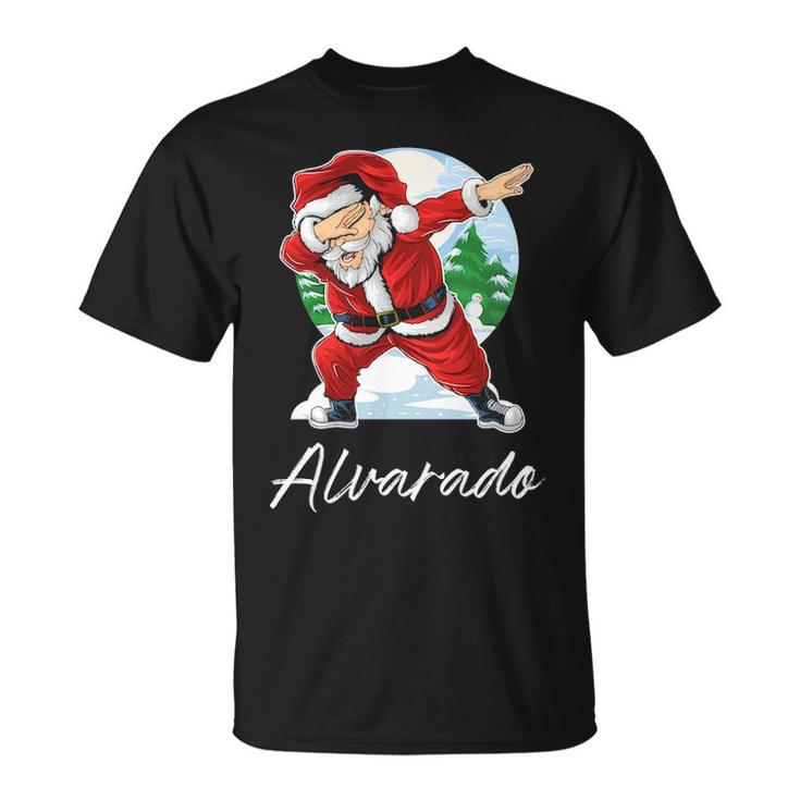 Alvarado Name Gift Santa Alvarado Unisex T-Shirt