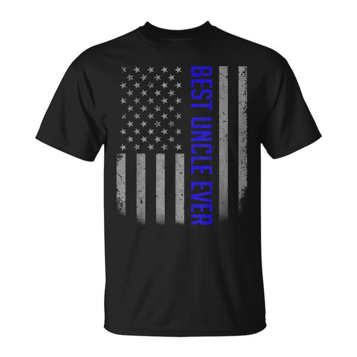 American Flag Dad  Gift For Fathers Day Best Uncle Ever Gift For Mens Unisex T-Shirt