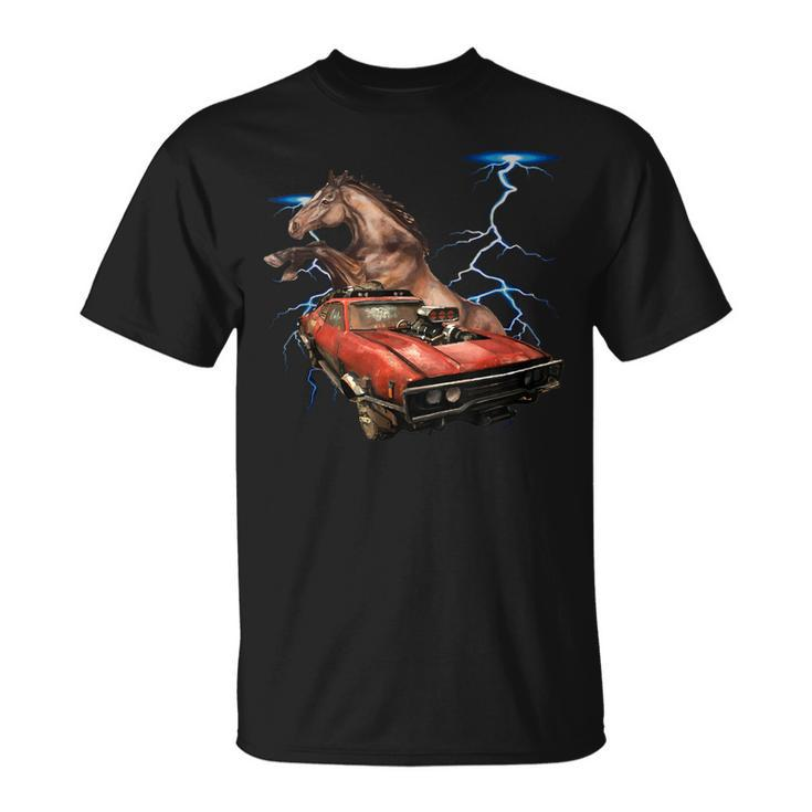 American Muscle Cars Thunderstorm Car Auto Mechanic Gift Unisex T-Shirt