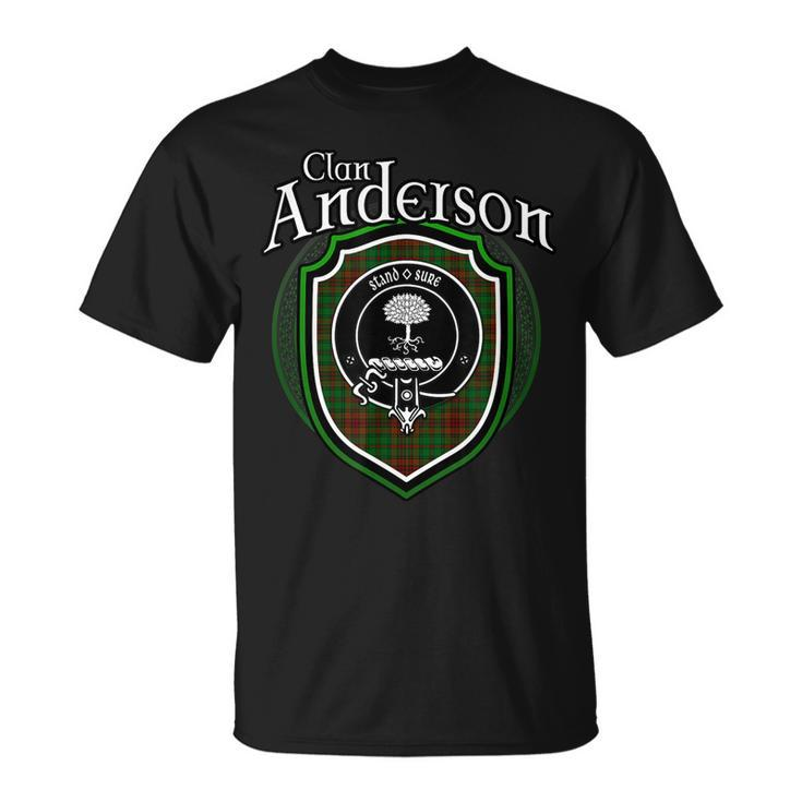 Anderson Clan Crest Scottish Clan Anderson Family Badge T-shirt