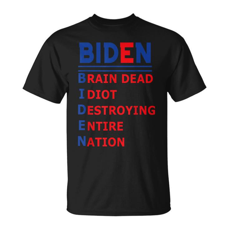 Anti President Joe Biden Idiot Funny Democratic Republican  Unisex T-Shirt