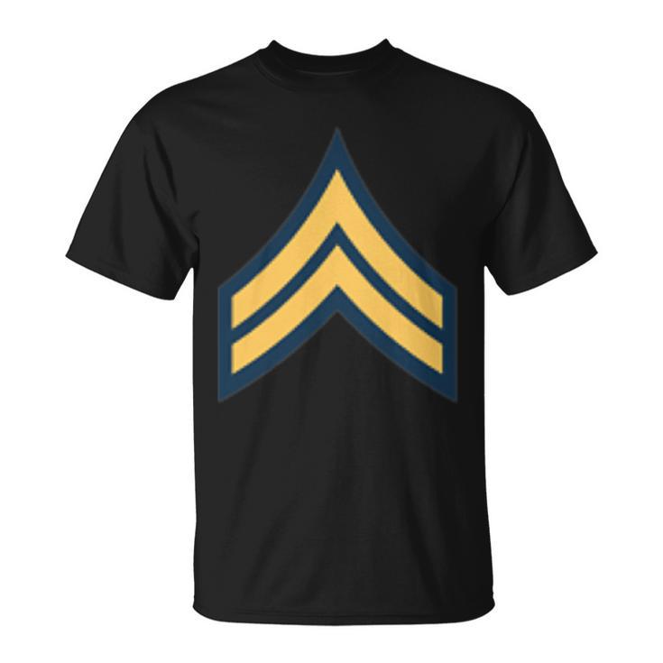 Army Corporal E-4 Military Rank Veteran Insignia T-shirt - Seseable