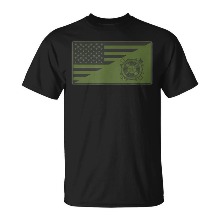 Army Logistics Branch American Flag Unisex T-Shirt
