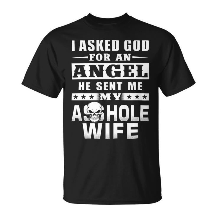 Ask God-Angel-Husband-2 - Mens Standard Unisex T-Shirt