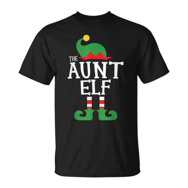 Aunt Elf Family Christmas Matching Top T-shirt