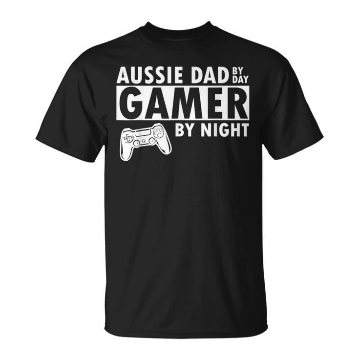 Aussie Dad Cool Australian Shepherd Father Gifts For Dog Dad Unisex T-Shirt