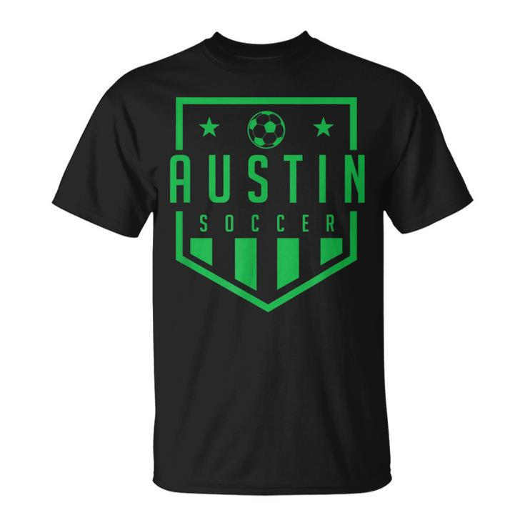 Austin Texas Soccer Apparel Futbol Jersey Kit Badge Match  Unisex T-Shirt