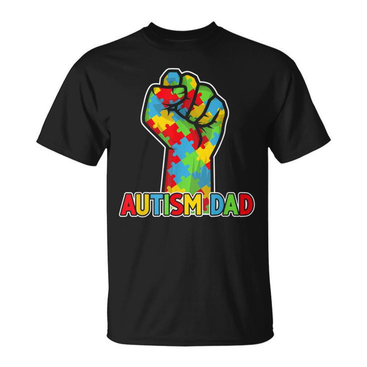 Autism Awareness Dad Father Acceptance Men Support Love  Unisex T-Shirt