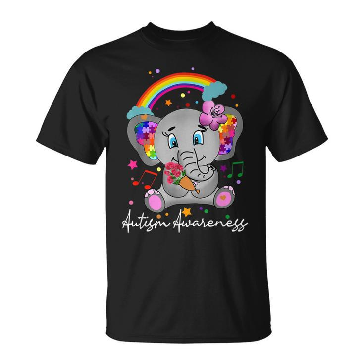 Autism Awareness Elephant Cute April  Unisex T-Shirt