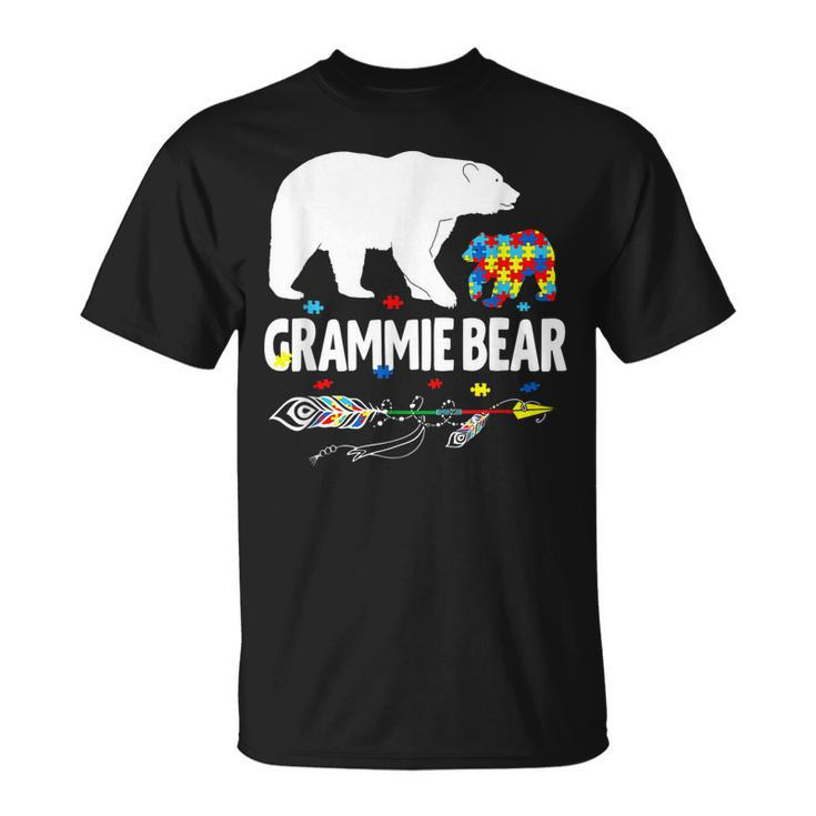 Autism Awareness Gift Grammie Bear Support Autistic Autism  Unisex T-Shirt