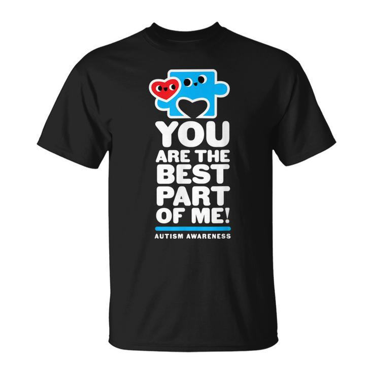 Autism Awareness Mens Dad Blue Puzzle Piece Best Fun Unisex T-Shirt