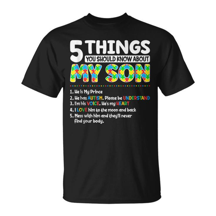 Autism Awareness Support Autism Son Kids Mom Dad Men Women  Unisex T-Shirt