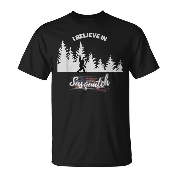 Awesome I Believe In Sasquatch- For Bigfoot Believers  Unisex T-Shirt