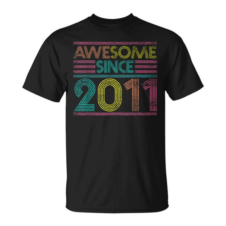 Awesome Since 2011 11Th Birthday Gifts 11 Years Old  Unisex T-Shirt