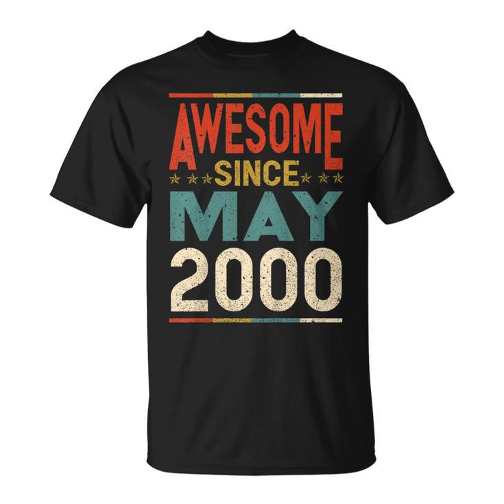 Awesome Since May 2000 Shirt 2000 19Th Birthday Shirt Unisex T-Shirt