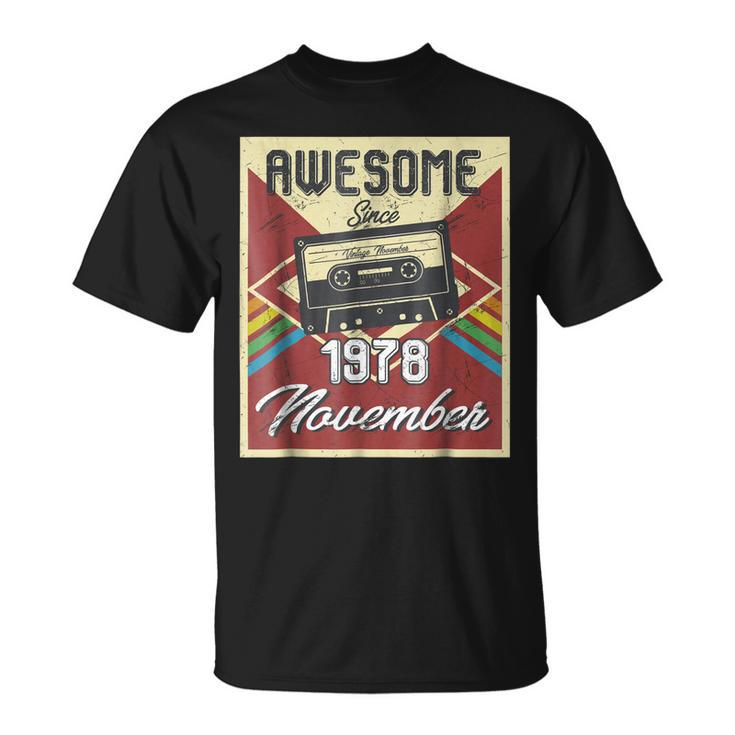 Awesome Since November 1978  Retro 40 Birthday Tee Unisex T-Shirt