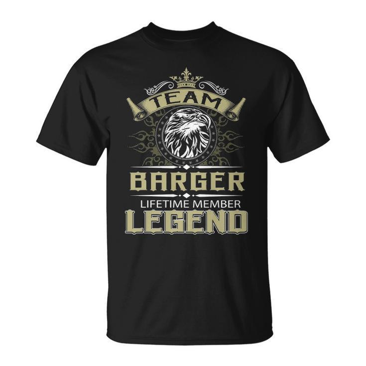 Barger Name Gift Team Barger Lifetime Member Legend Unisex T-Shirt