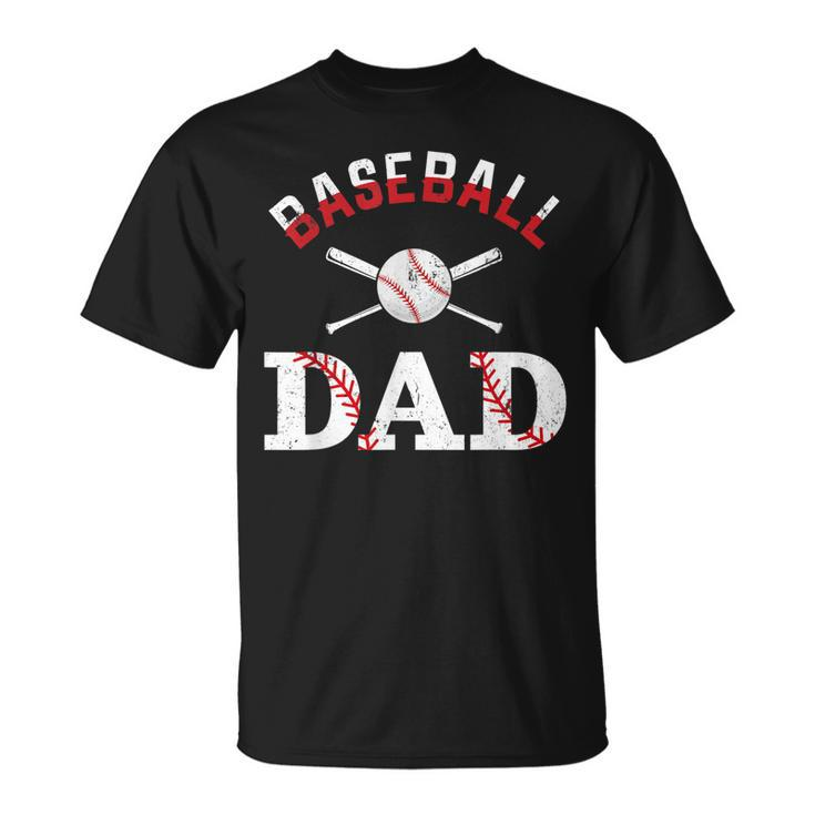 Baseball Dad Happy Fathers Day  For Men Boys Kid  Unisex T-Shirt