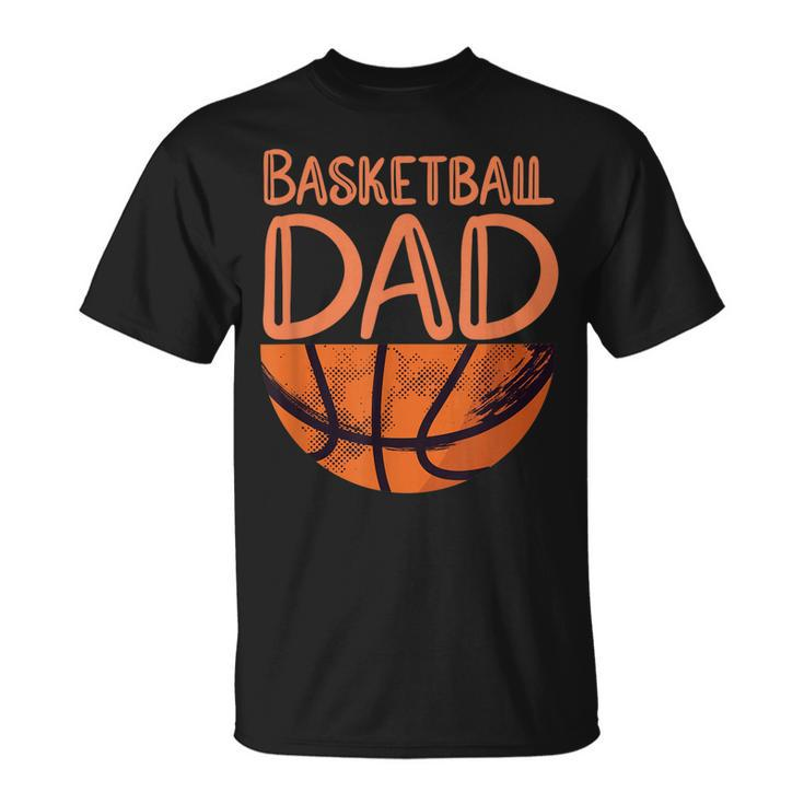 Mens Basketball Dad Basketball Player Vintage Basketball T-Shirt