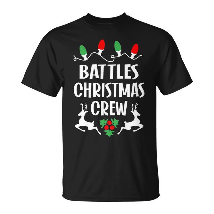 Battles Name Gift Christmas Crew Battles Unisex T-Shirt