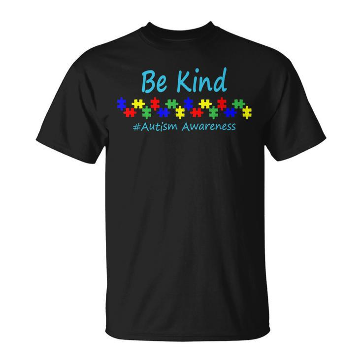 Be Kind Autism Awareness Puzzle  Unisex T-Shirt