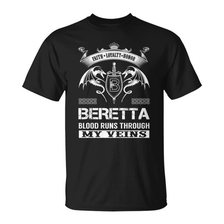 Beretta Blood Runs Through My Veins  Unisex T-Shirt