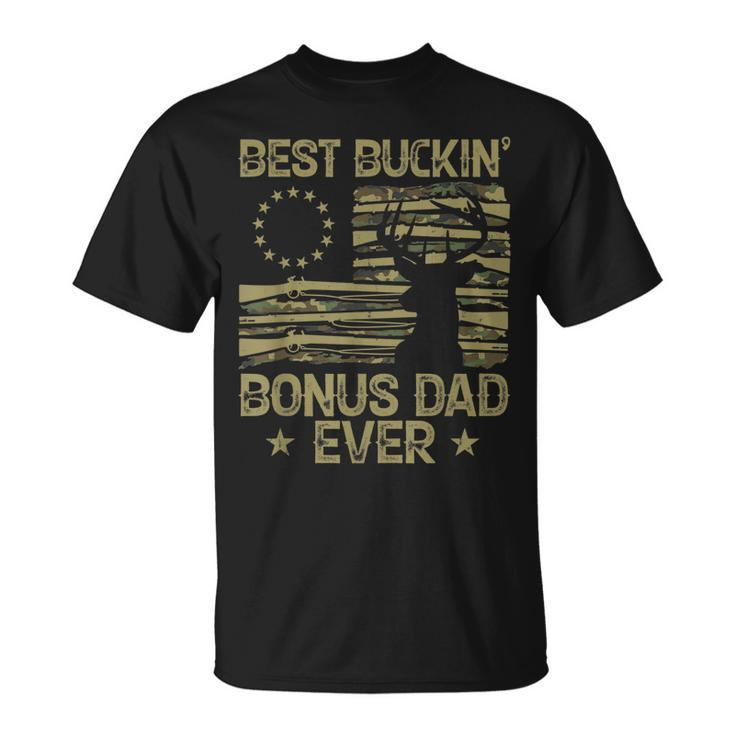 Best Buckin Bonus Dad Ever T  Gun Camo Unisex T-Shirt