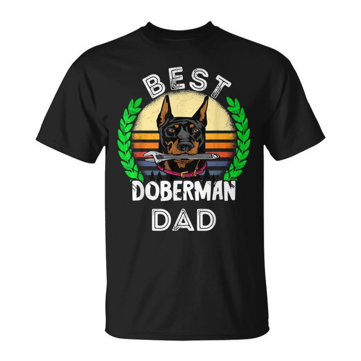 Best Doberman Dad Mechanic Dog Pinscher Papa Dobie Father T-shirt