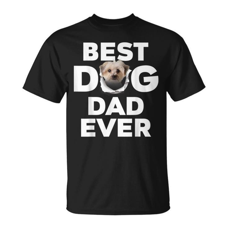 Best Dog Dad Ever Morkie Lovers Unisex T-Shirt