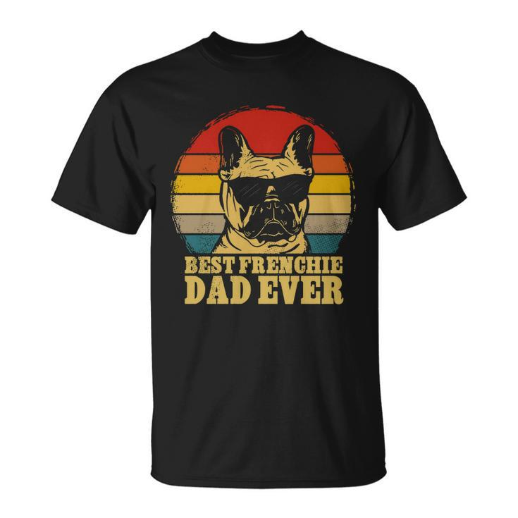 Best Frenchie Dad Ever Vintage Dog T-shirt