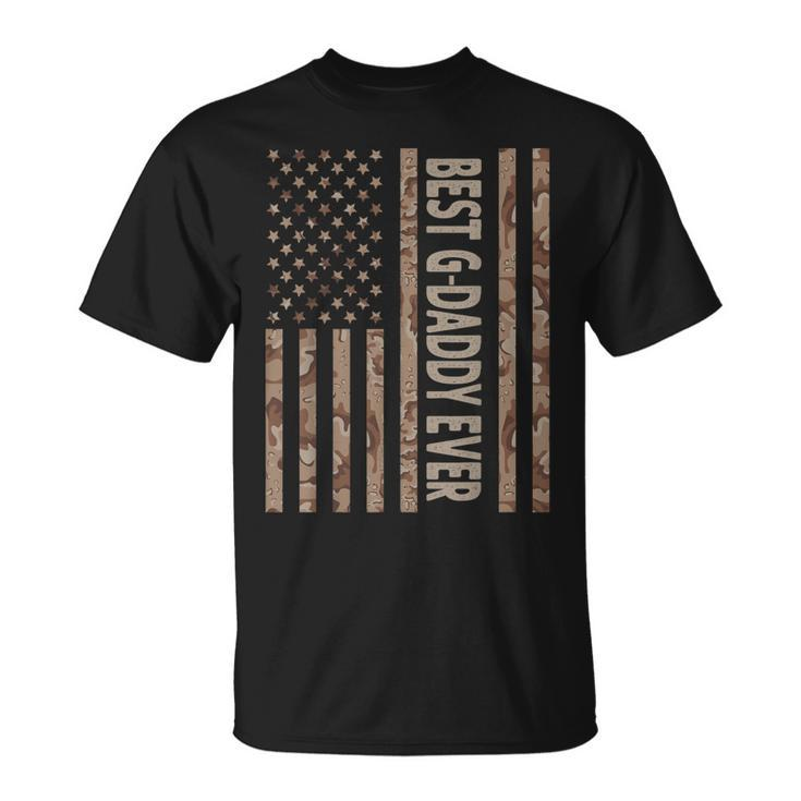 Best Gdaddy Ever Us American Flag Funny Grandpa Fathers Day Gift For Mens Unisex T-Shirt